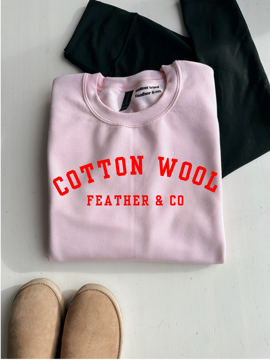 PINK COTTON WOOL FEATHER AND CO