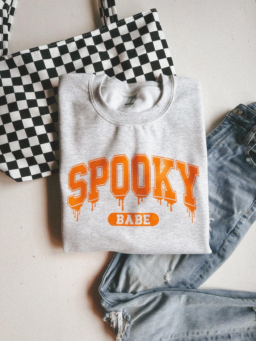 ORANGE SPOOKY BABE CREW