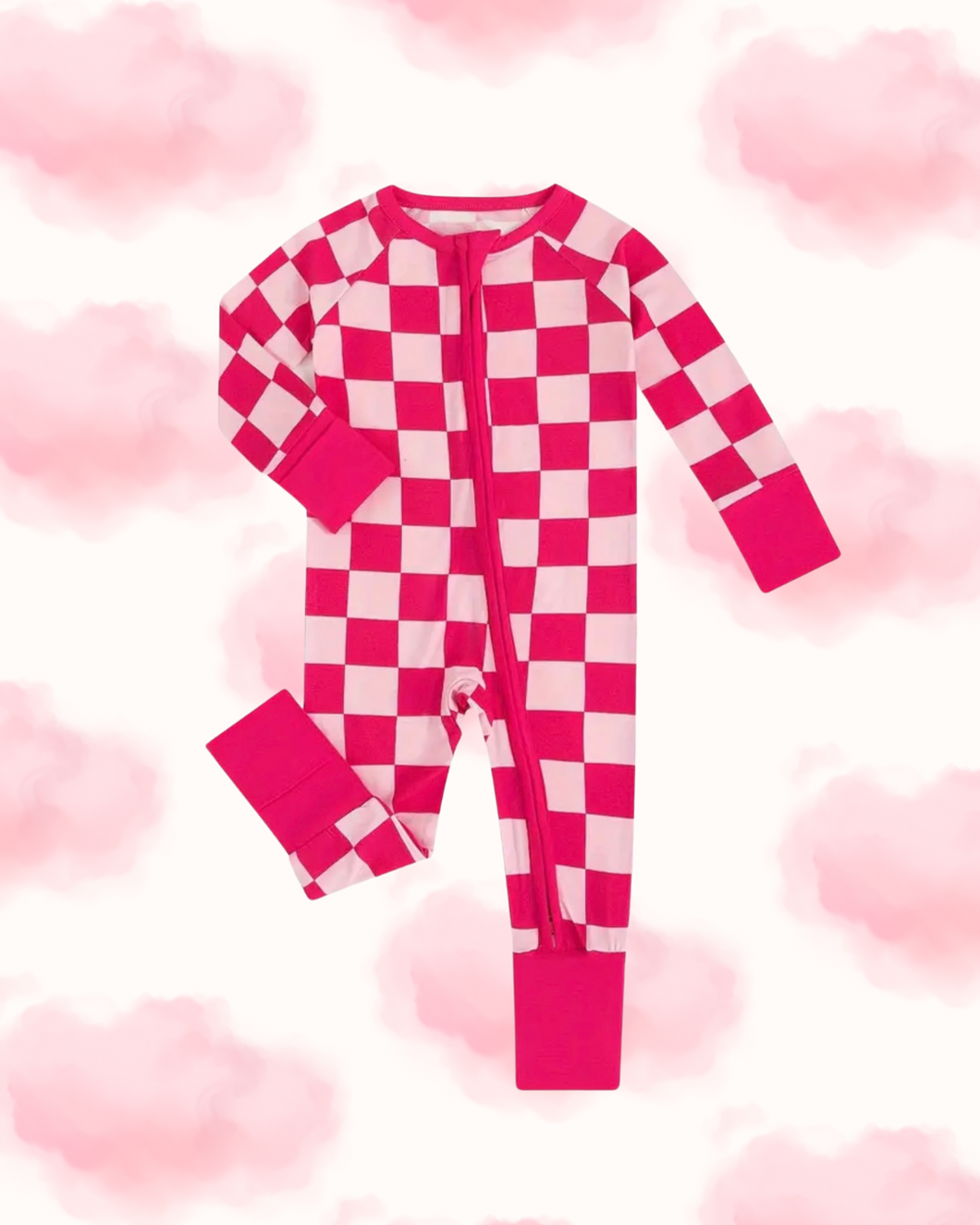 Pink Checkered Onsie