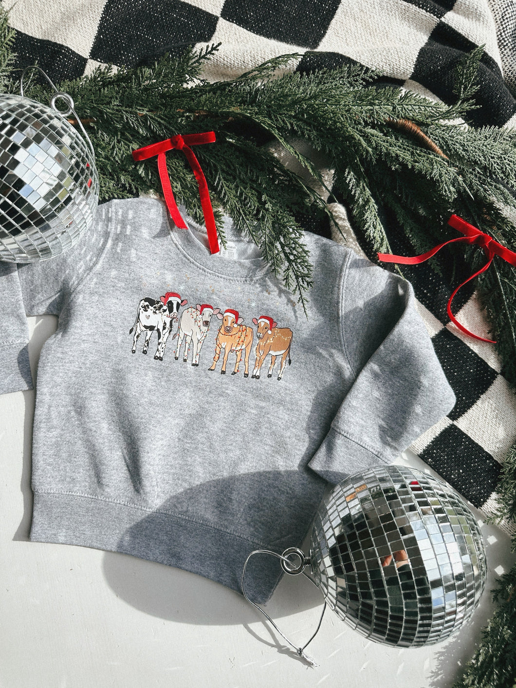 Kids Christmas Cows Crew
