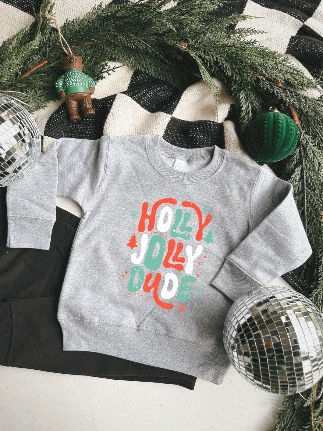 Kids Holly Jolly Dude Crew