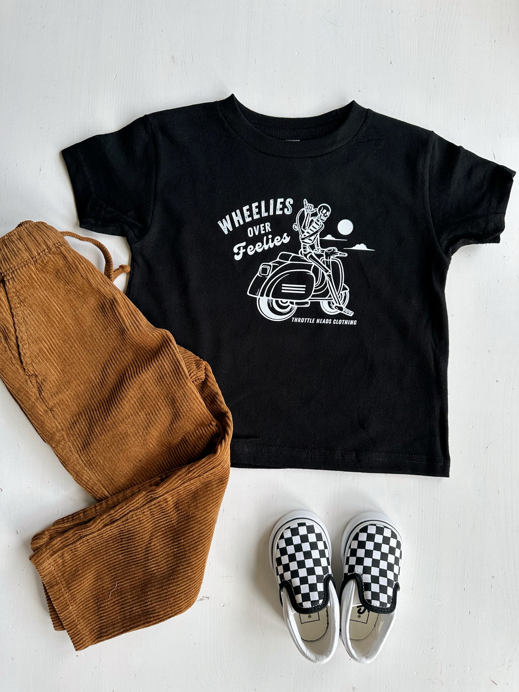 Toddler/Youth Wheelies over Feelies Tshirt