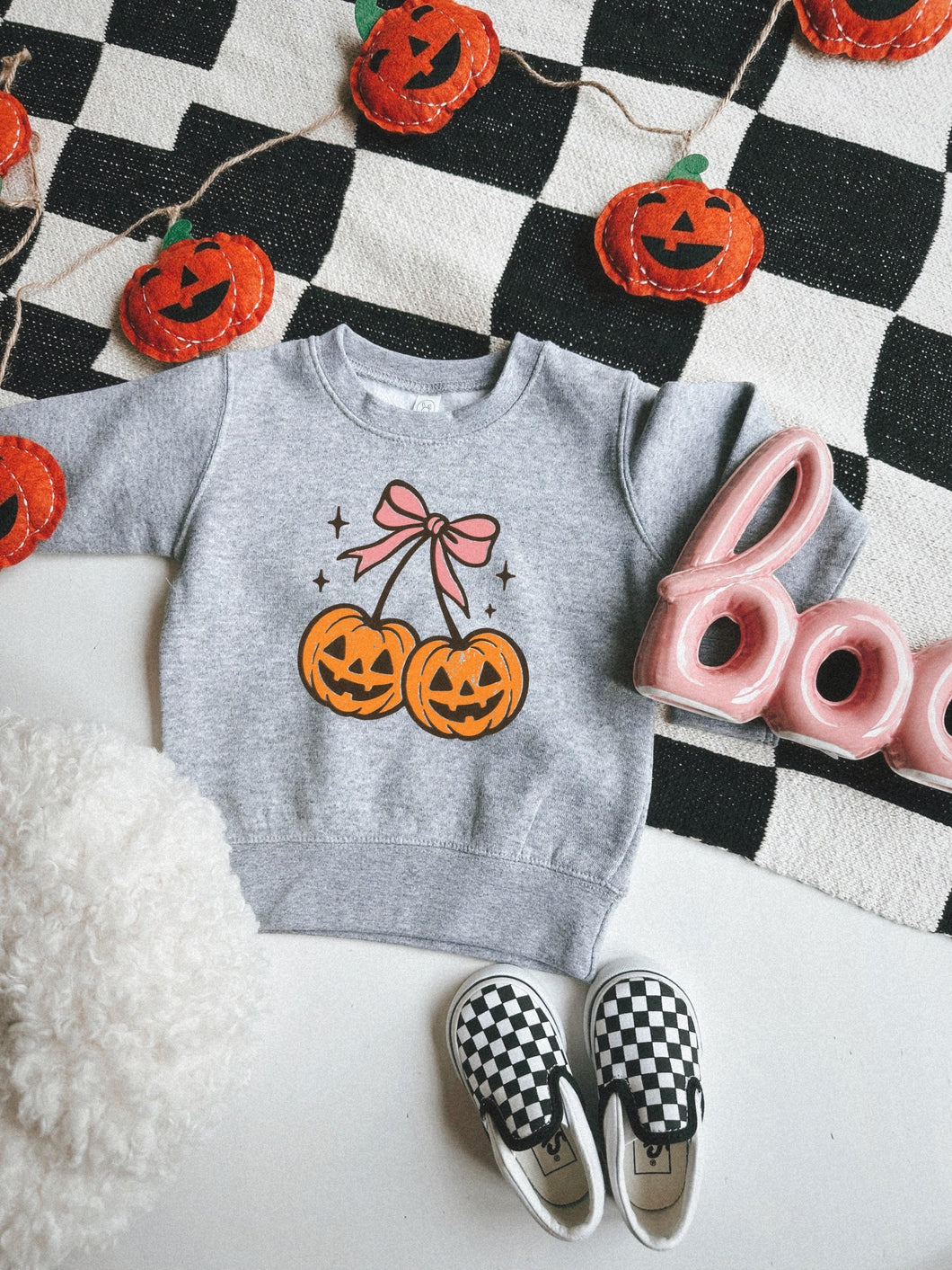 Kids Pumpkin Bow Crew